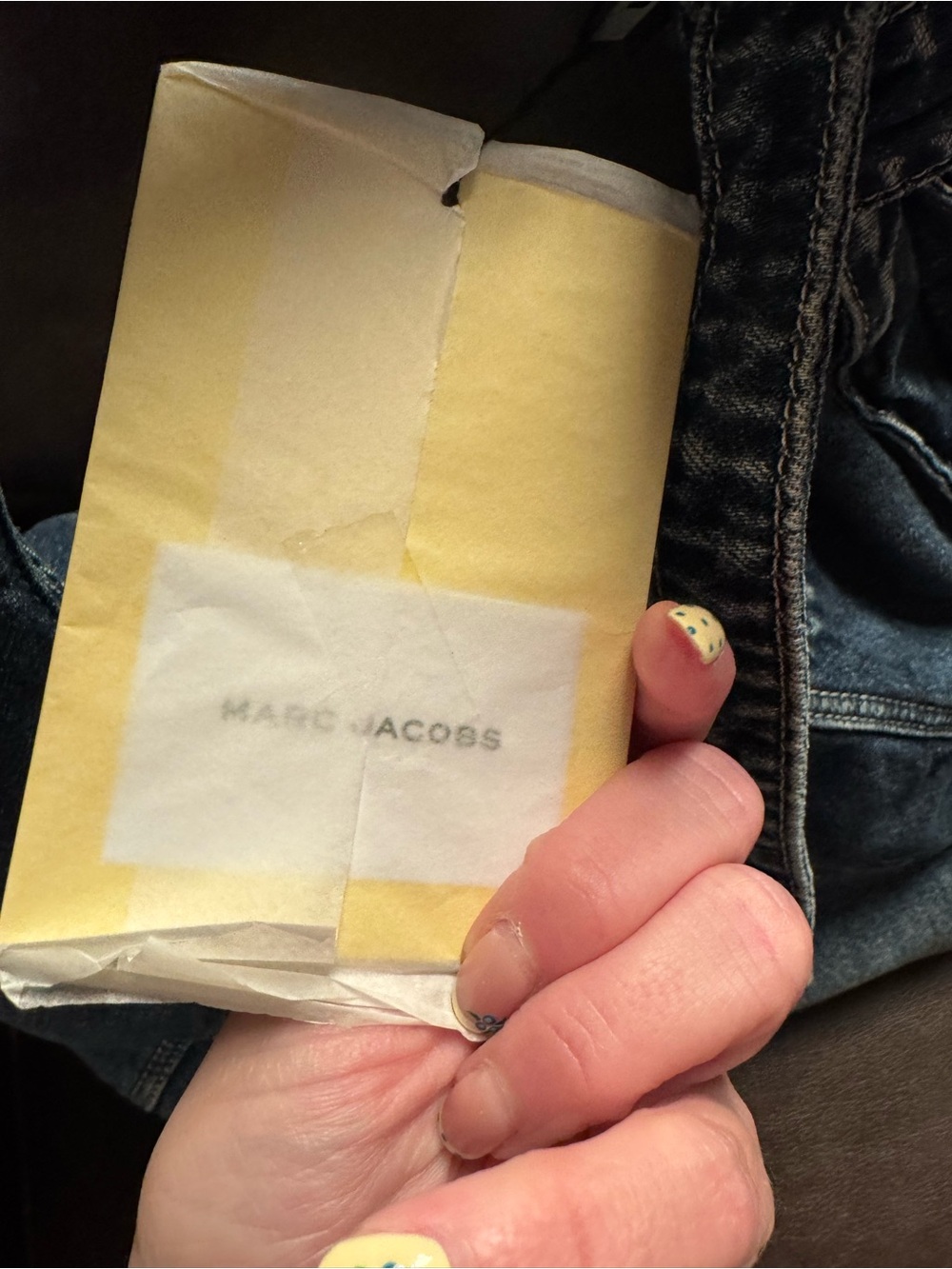 Marc Jacobs Denim Knot-Handle Sackbag in Blue, brand new with tags no wear - Picture 6 of 11